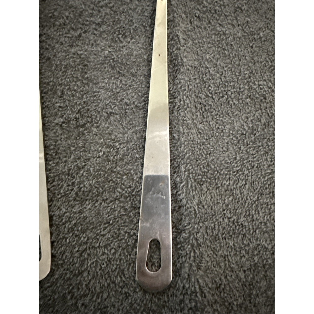 Wolfgang Puck Stainless Steel Utensil Set of 2 Heavy Duty Spatula & Spoon READ - Picture 3 of 12